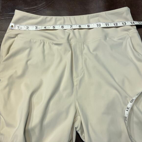 YYV Women's Golf Pants‎ Medium Stretch Beige Pockets Active Yoga Neutral - Picture 14 of 16